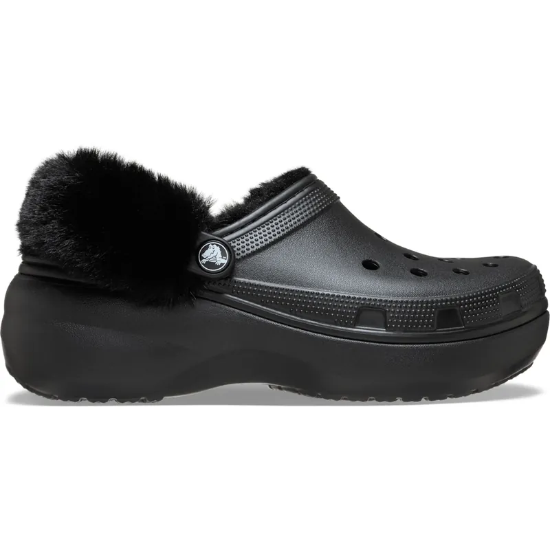 Crocs Classic Platform Fuzz Lined Clog